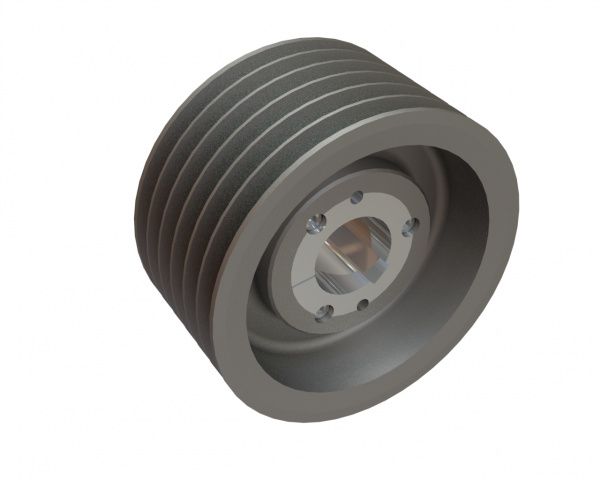 V-belt pulley SPC Ø475, 6 grooves for Lindner Recyclingtech Lindner Komet 1750