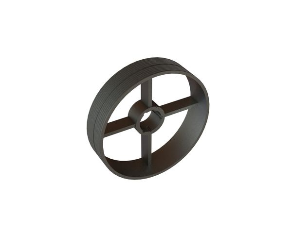 V-belt pulley SPC Ø718, 12 grooves, version taper bush 5050 