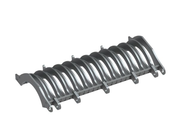 Vaglio a falce 2121x1160x413, versione a falce 61, acciaio strutturale per Lindner Recyclingtech 