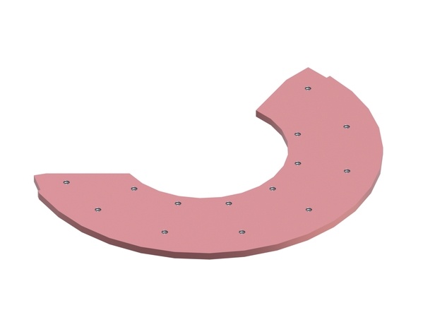 Wear plate lower Hardox for Eldan Recycling Eldan FG 1500