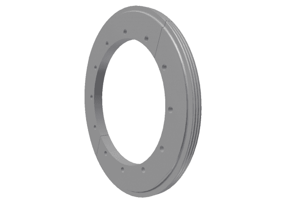 Wear ring left 2-parts for Vecoplan LLC (Retech) Vecoplan VVZ 190 Taifun