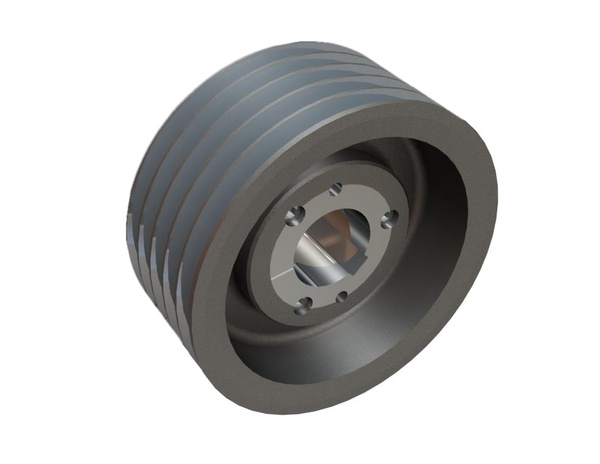 Wedge pulley Ø160, for 5 SPB ribs, for taper bush 2517 
