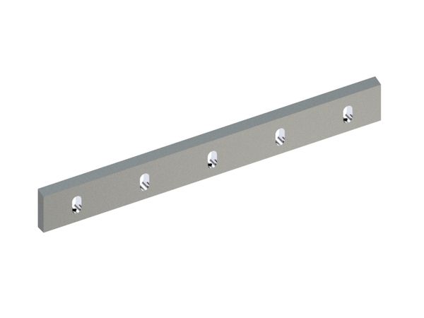 Cuchilla estator 813x98x24, Premium Line, 5 ranuras, filo 75°, 3xM12 roscas, versión W