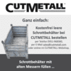 Leere Schrottbehälter von CUTMETALL bestellen