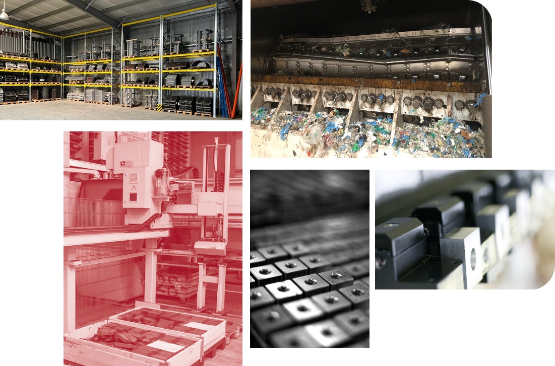 Collage aus Technikbildern