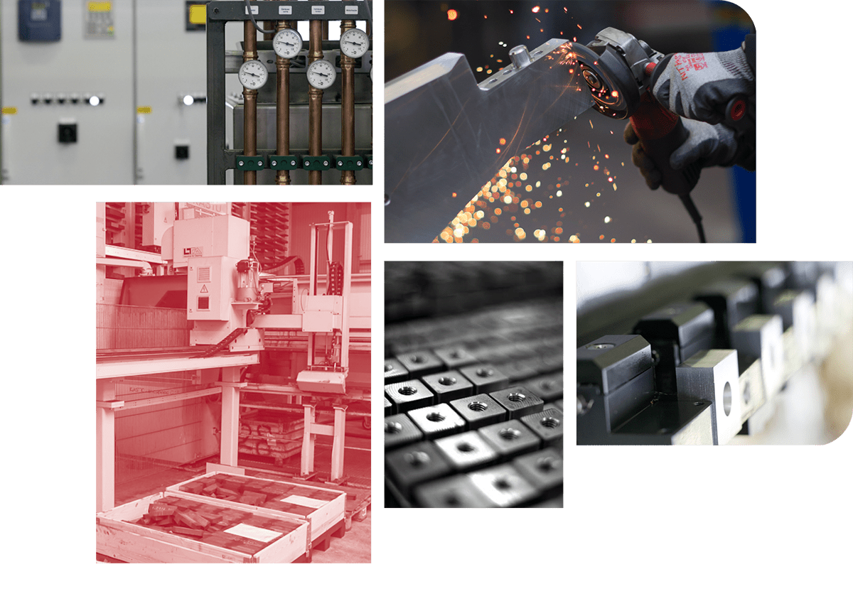 Collage aus Technikbildern