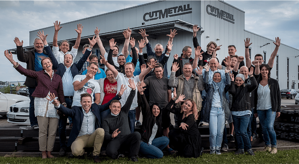 CUTMETALL-Team beim 10-jährigen Jubiläum des Werks in Eisfeld